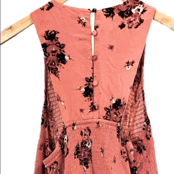 Torrid Coral Floral Print Midi Dress Size 2 - Picture 6 of 7